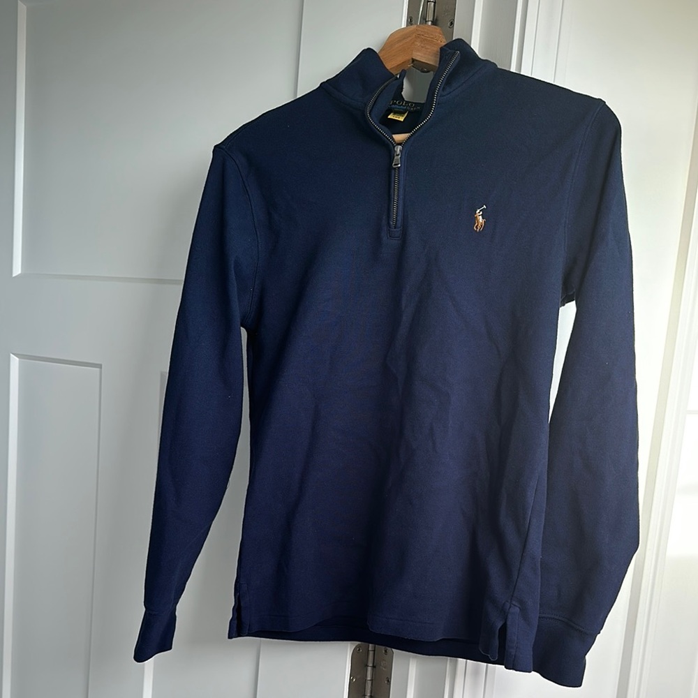 Kids Polo Ralph Lauren Navy Quarter-Zip Pullover